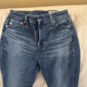 Women's AG Mari High Rise straight leg jeans EUC size 25